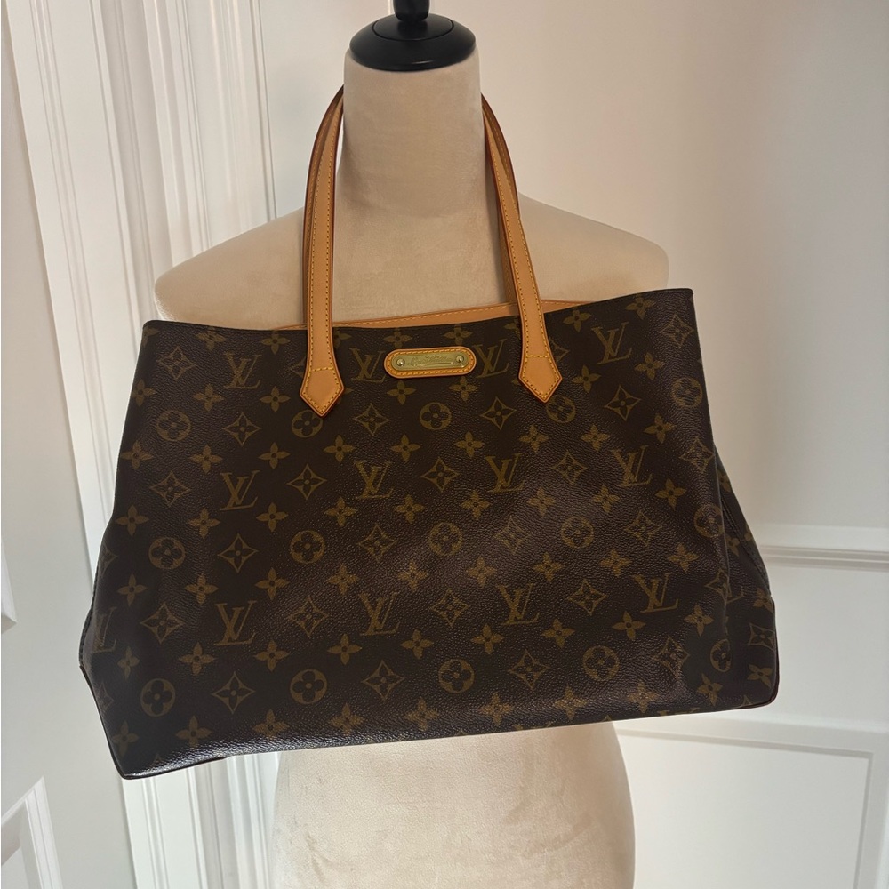 Louis Vuitton Brown and Tan Monogram Tote